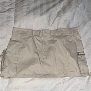 Charlotte Russe Beige Mini Skirt